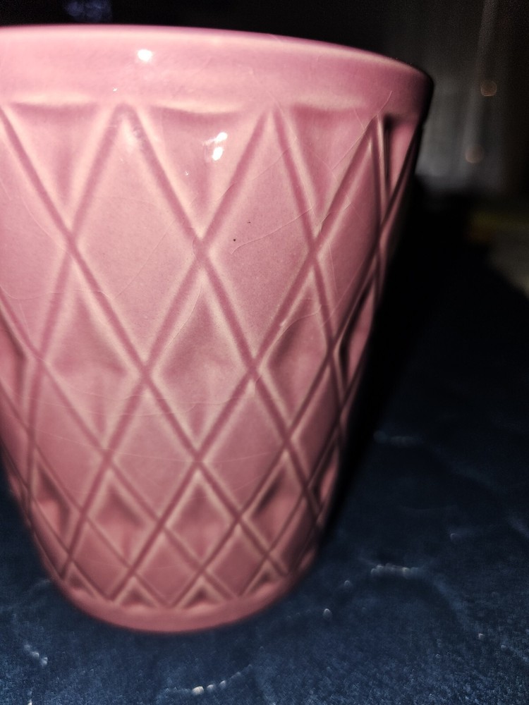 5" Pink/Purple Diamond Pattern Ceramic Orchid Planter