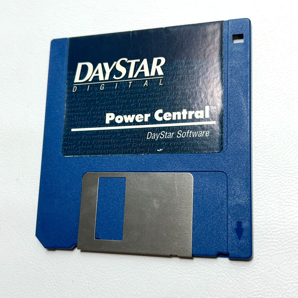 Vintage DayStar Power Central Macintosh Software Floppy Disk REL 5 (Untested)
