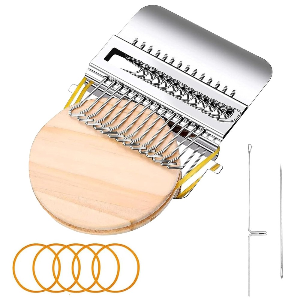 Knit Patch Kit PatchMaker 2.0 Mini Darning Loom 14 Hooks for Jeans Socks Repair
