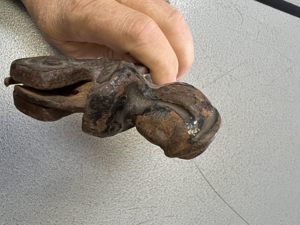 Antique Cast Iron Figural Window Shutter Lock