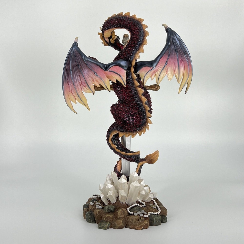 Sword in Stone Dragon Statue Figurine