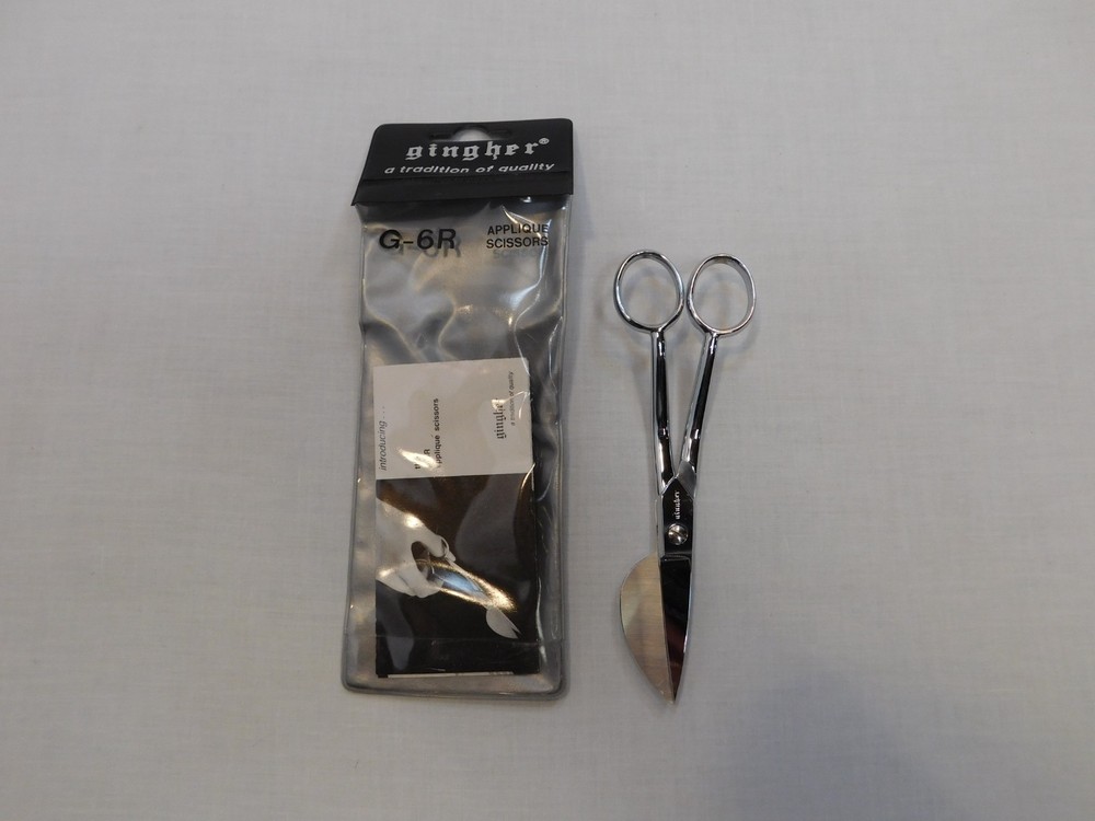 Gingher 6" Applique Scissors G-6R - EUC