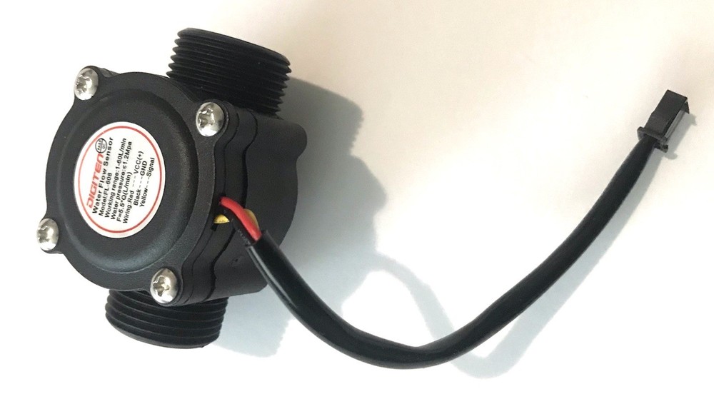 DIGITEN LCD Water Flow Controller Kit G1 Solenoid Valve Sensor 12VDC Max 2A