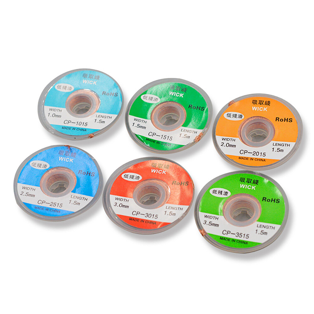 Solder Removal Braid Desoldering Wire Mesh Braid Tape Copper Braid for Soldering