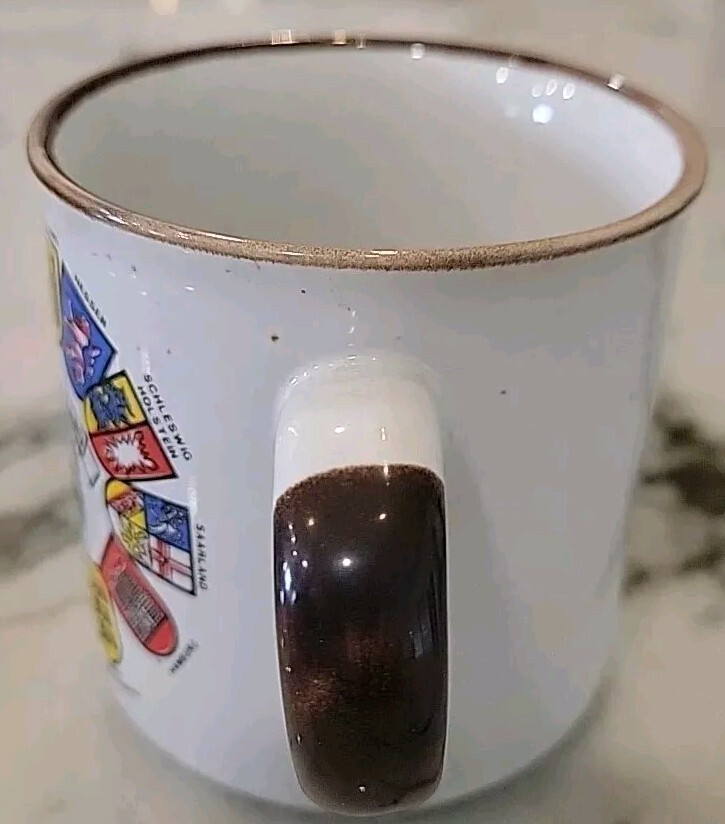 Coffee mug with german states, fun!