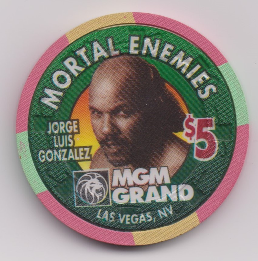 MGM GRAND Bowe – Gonzalez $5 Chip 1995