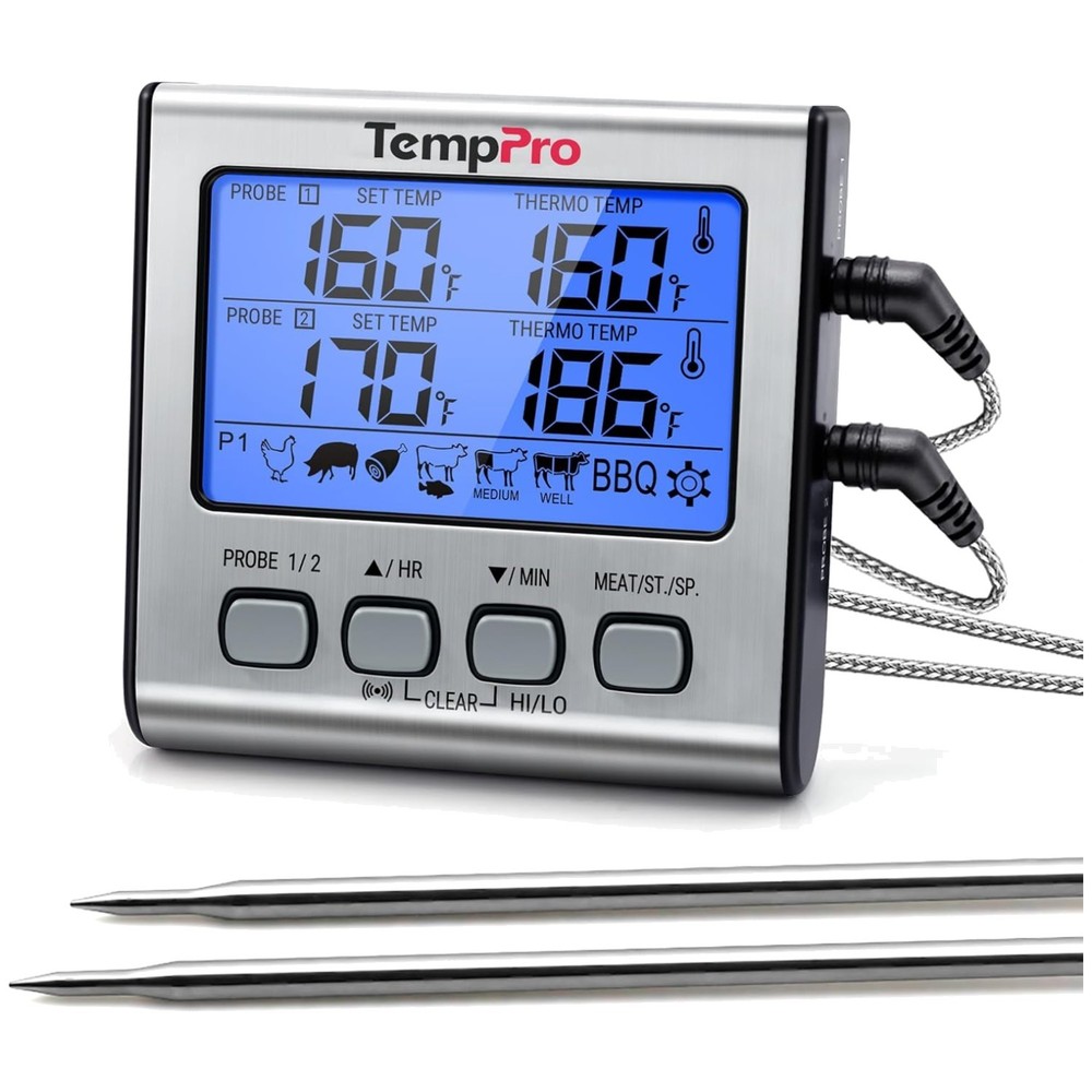 Digital Meat Thermometer with Dual Probes