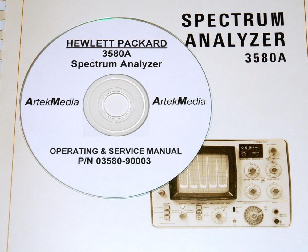 HP 3580A Spectrum Analyzer Operating & Service Manual with schematics