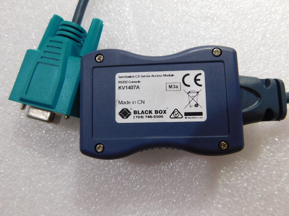BLACK BOX KV1407A SERVSWITCH CX SAM RS232 SERIAL CONSOLE ADAPTER MODULE