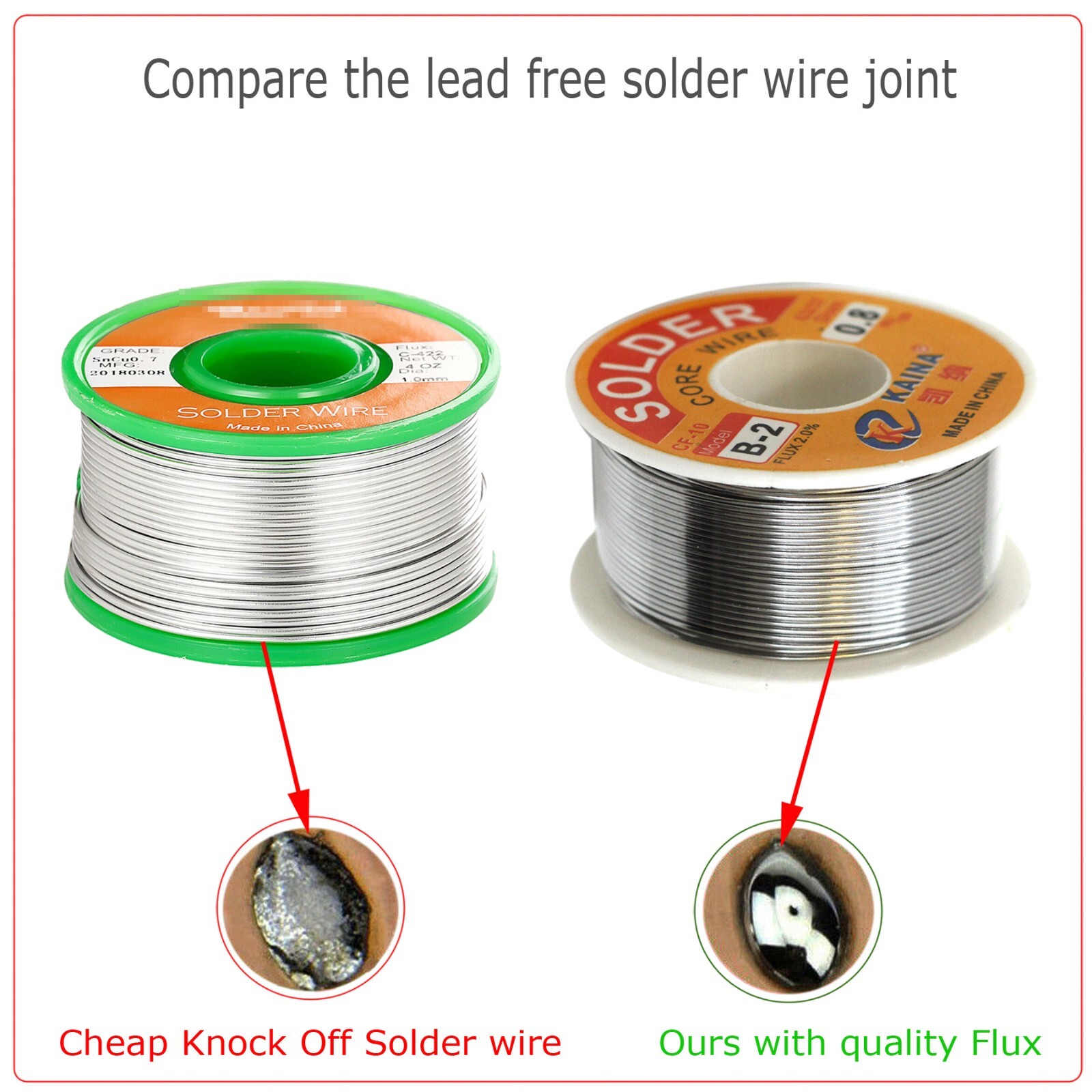 63-37 Tin Rosin Core Solder Wire Electrical Soldering Sn60 Flux .031"/1.0mm 50G