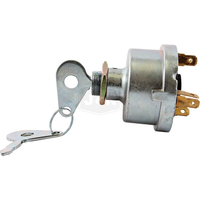 Ignition Switch 3 Position 6 Terminal Momentary Threaded Stem