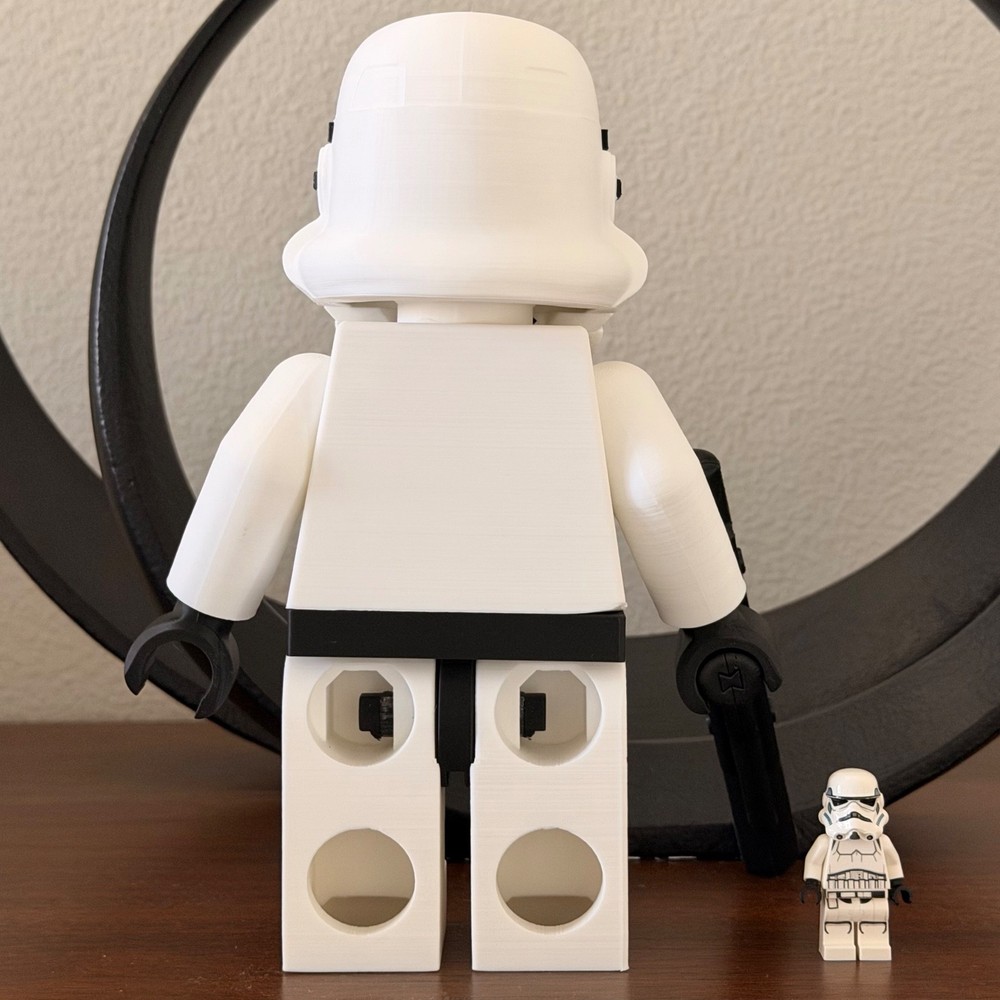 Brick-style Stormtrooper 5x-scale mega figure