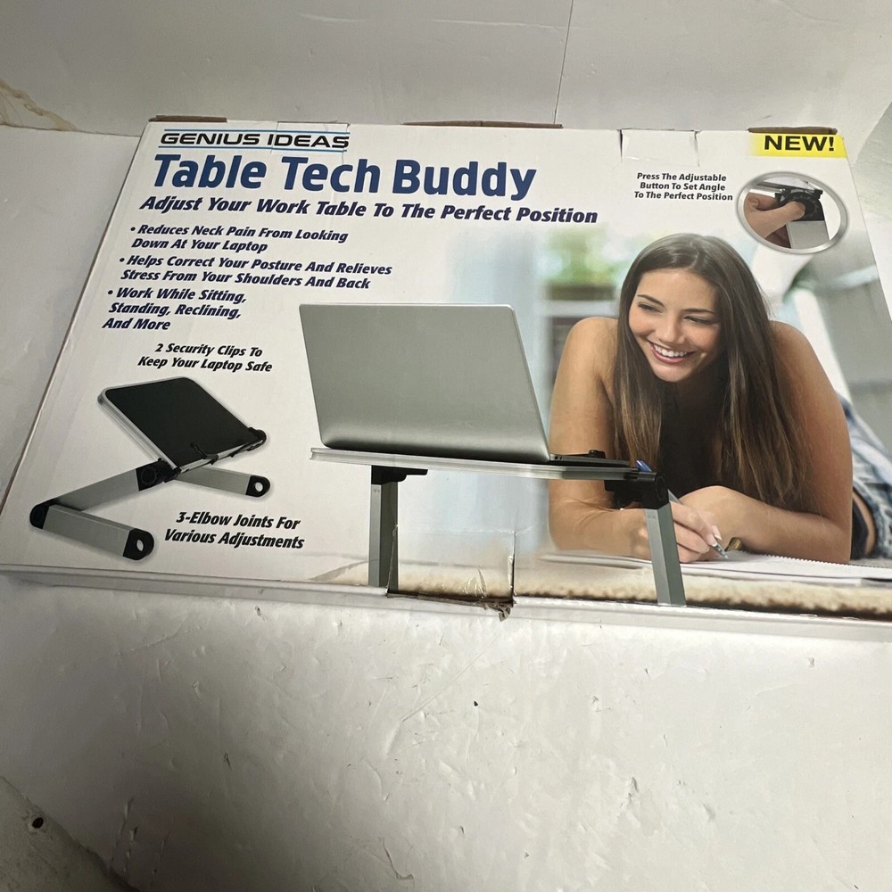 Genius Ideas Table Tech Buddy Adjustable laptop desk