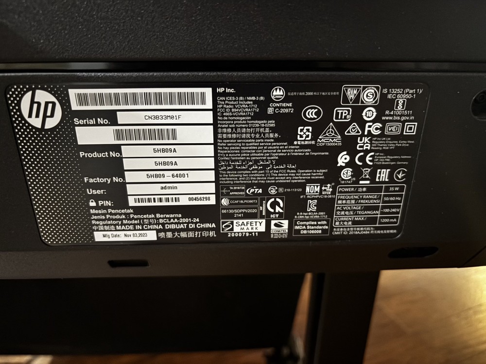 Hewlett Packard Design Jet T630 Plotter