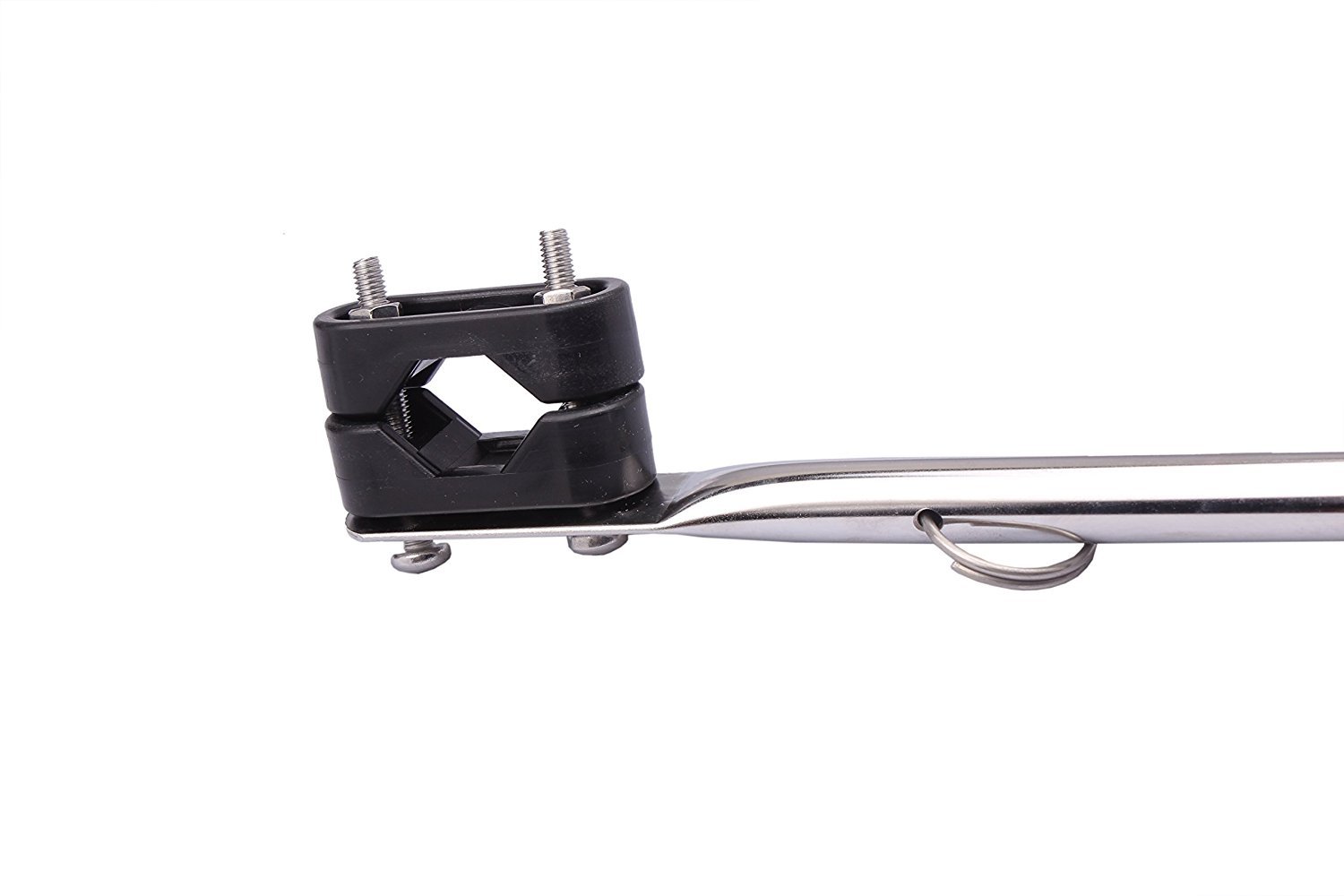 2X Stainless Steel Boat Flag Pole Holder fit 7/8" - 1" Rail Mount Pontoon/Kayak