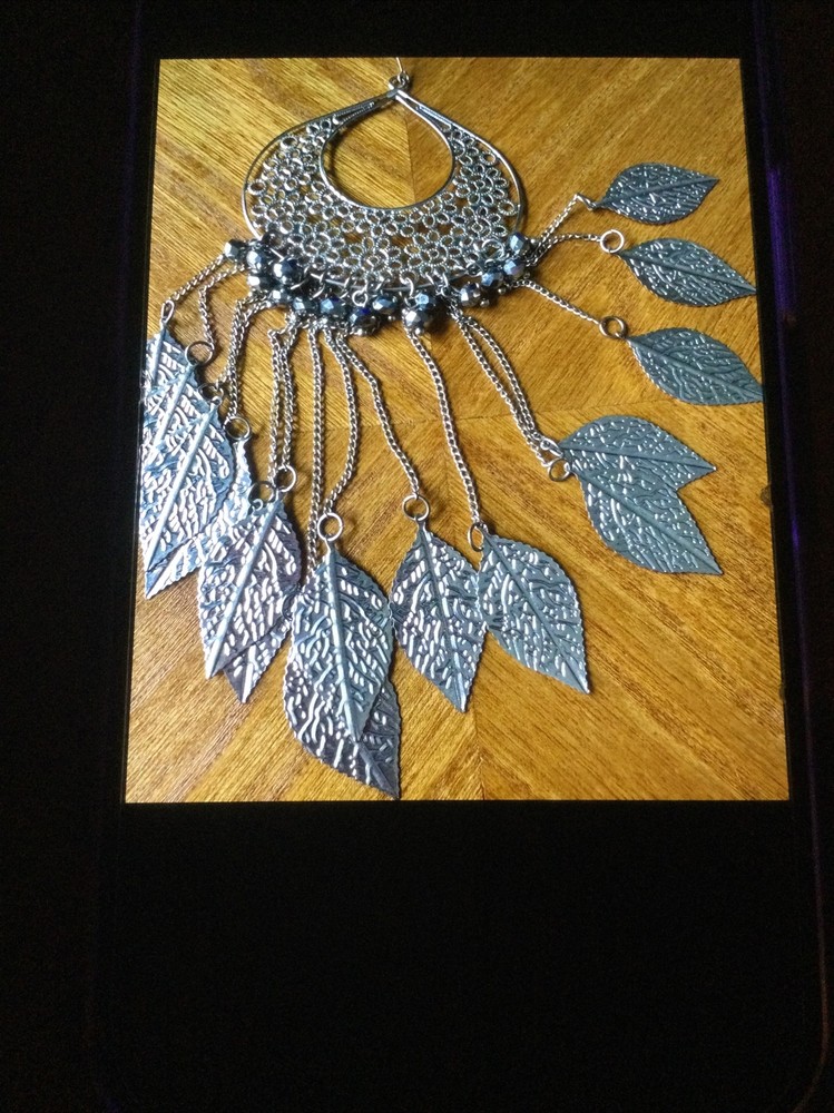Beautiful Bohemian Silver Dangle Earrings