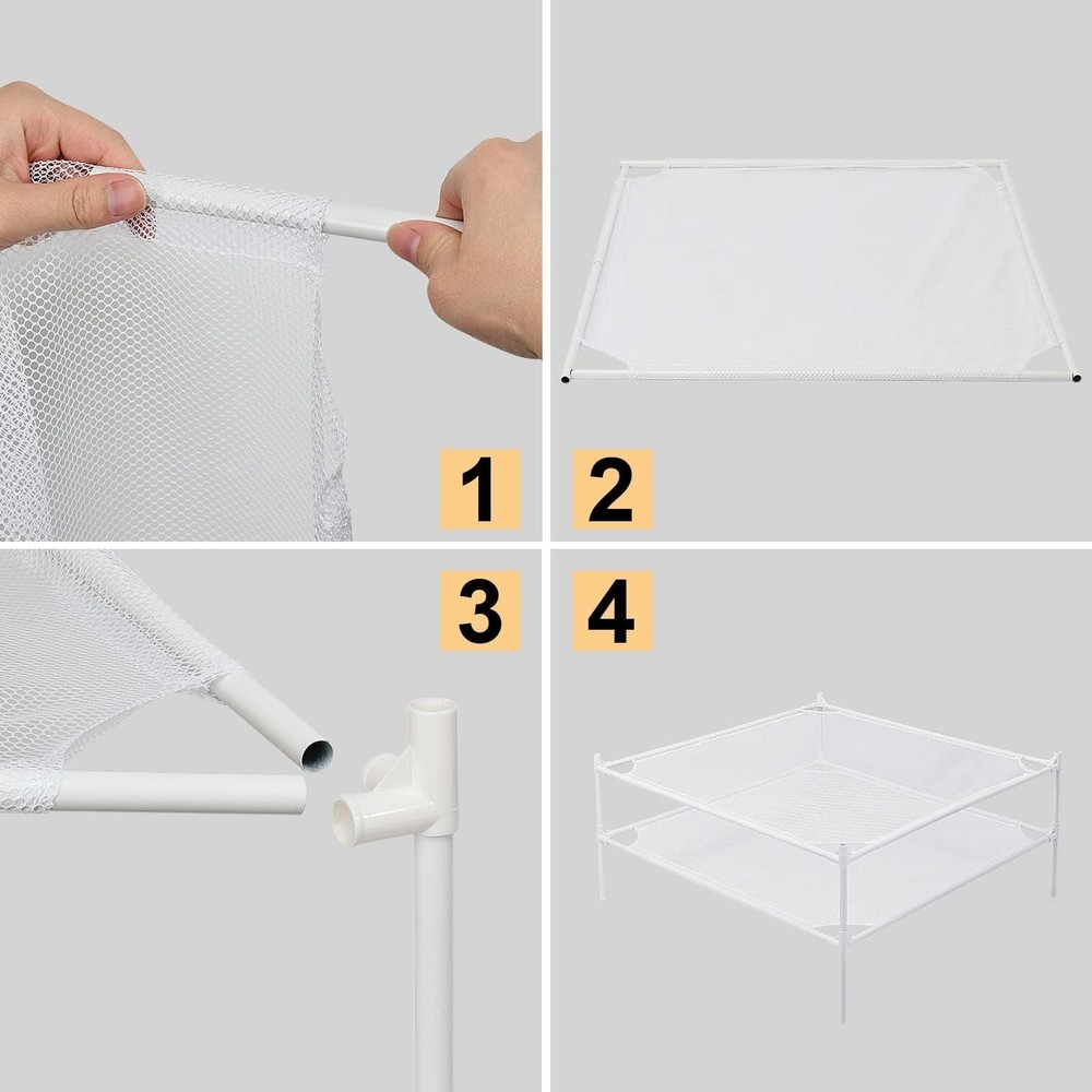Clothes Drying Rack, 2 Tier Flat Sweater Drying Rack