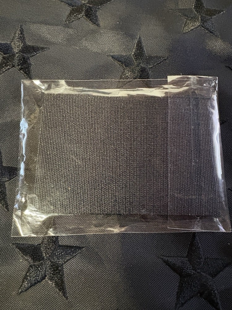 Range Life PVC Tactical Morale Patch Black/White Hook & Loop NEW Free Ship