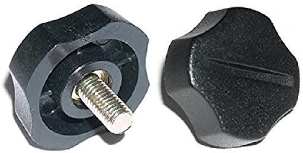 Accessories Unlimited AUDX2 CB Radio Plastic BLACK 5mm Thread Side Knobs -2 Pack