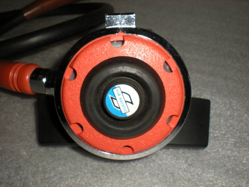 Systems Sub-Aquatic Scuba Diving Orange Mouthpiece Regulator ASIS UNTESTED