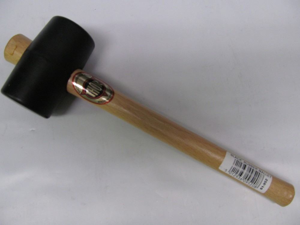 Thor 61-952 Rubber Mallet Black  2-Inch Face Diameter