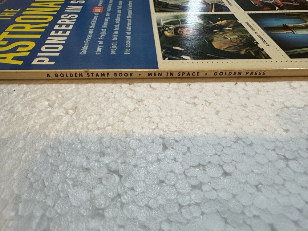 Vintage 1961 The Astronauts Pioneers Of Space Sticker Book - Golden Press