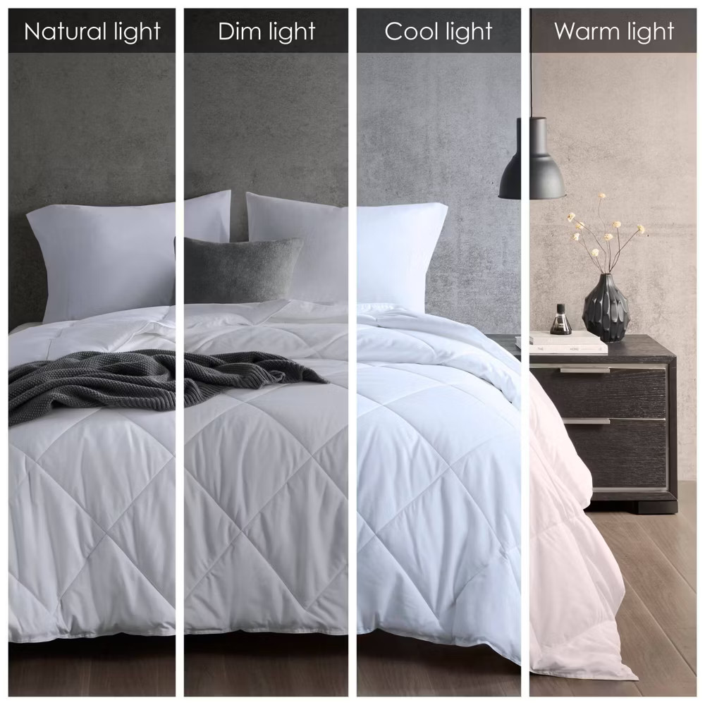 Sharper Image Twin/Twin Extra Long Cooling Touch Oversized Down Microfiber