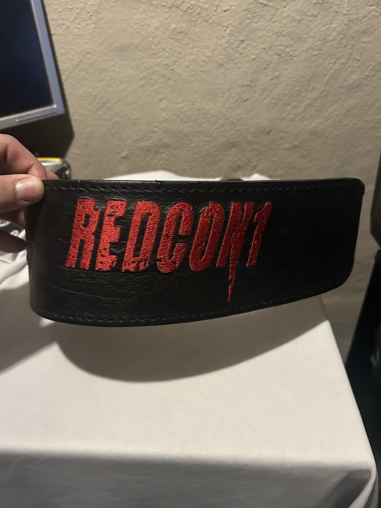 Weightlifting Belt Redcon1 Leather Medium Size Approximately 40”