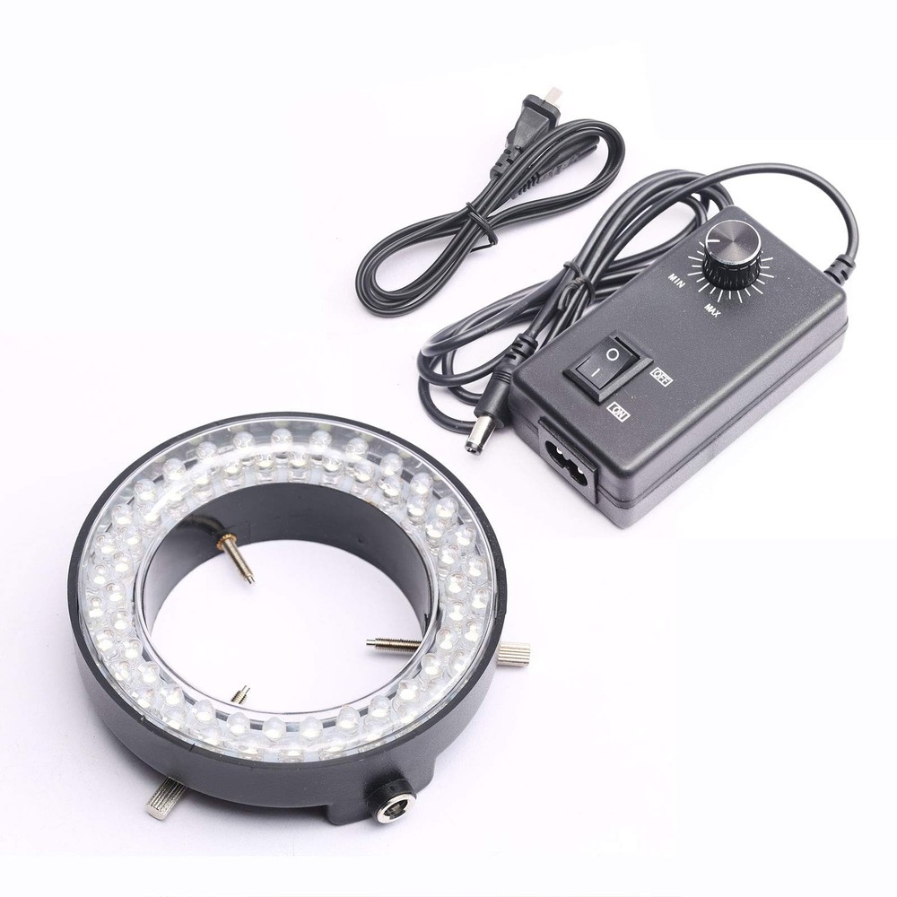 DEVMO 60-LED Adjustable Ring Light Illuminator Lamp for Stereo 1 pcs, White
