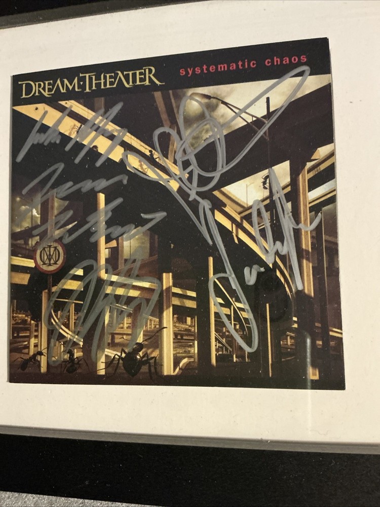 Dream Theater - Dream Theater- Systematic Chaos- Signed CD Insert