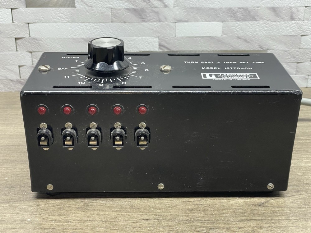 Vintage Lafayette Instrument 15775-CH 12 Hour Timer -Untested