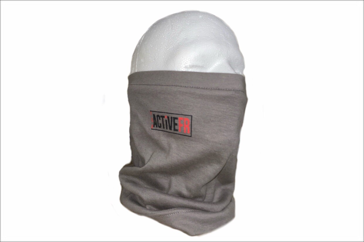 PROACTIVE FR Flame Resistant Face Muffler Gaiter Mask- Fire Retardant GREY GRAY