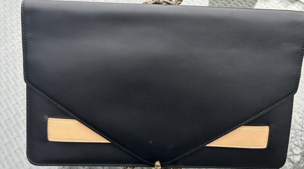 Mark & Graham Black Leather Organizer Folio Monogram KSP