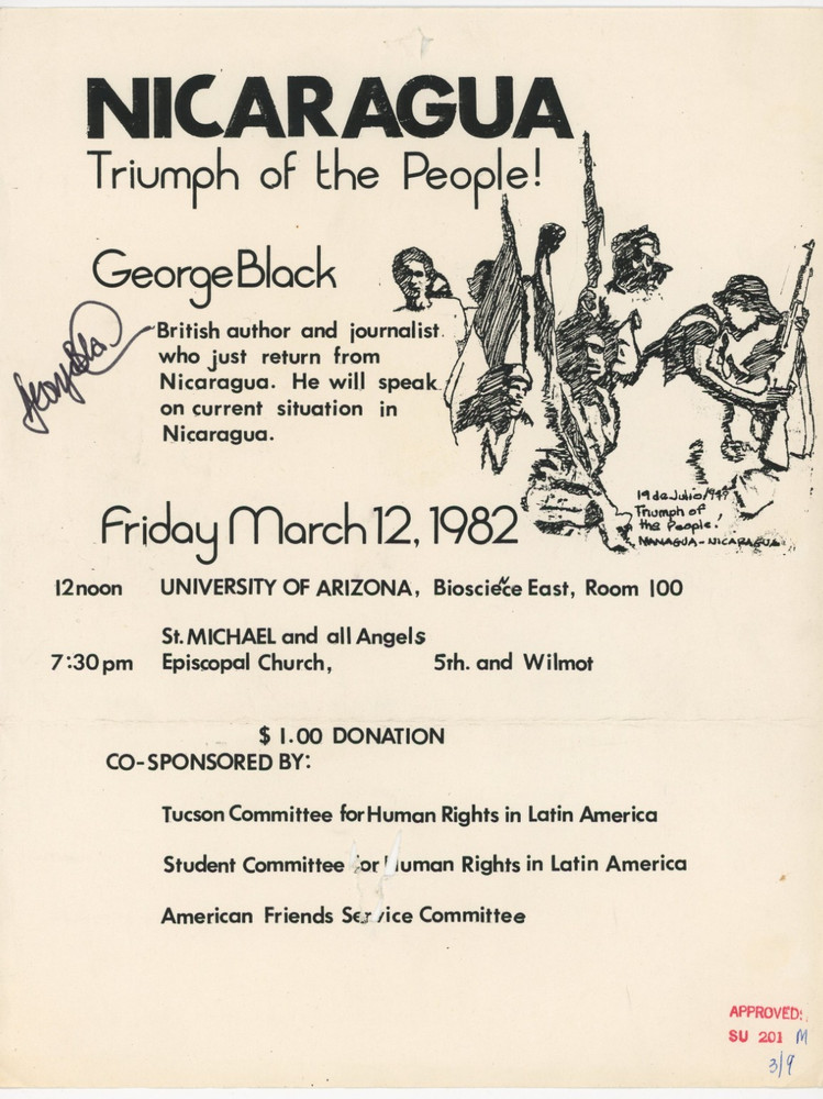 George Black - Signed Vintage Lecture Page