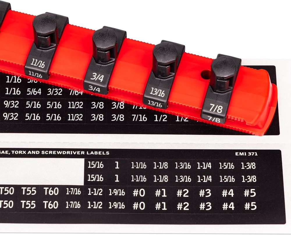 Socket Combo 3-Pack Tool Organizer with Twist-Lock Technology, Red,Model 8510A