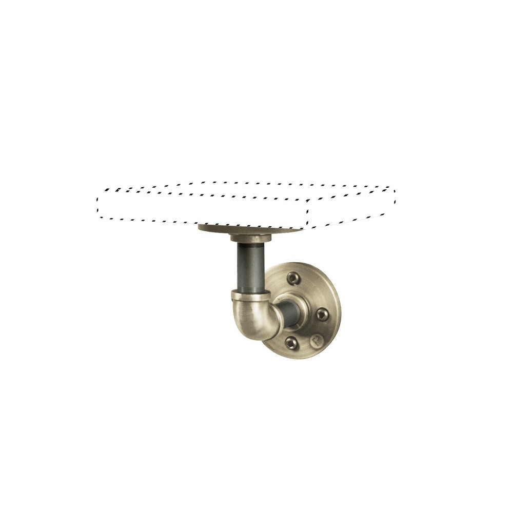 Ames Decorative Wall Bracket - Brass Finish