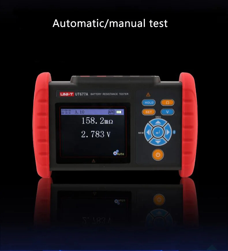 UNIT UT677A Battery Internal Resistance Tester Volt Temp Meter Bluetooth PC APP
