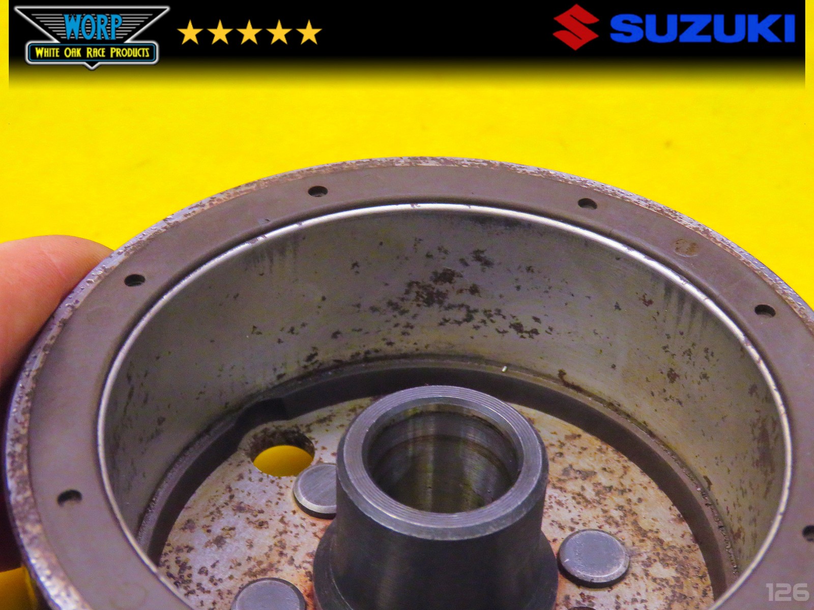 1986 SUZUKI QUADRACER 250 LT250R FLYWHEEL ROTOR FLY WHEEL MAGNETO ~ OEM 85-92