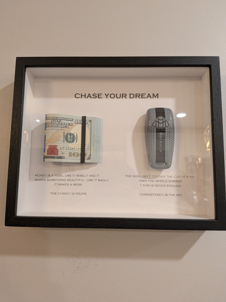 3D Money / Key Wall Art Box Frame
