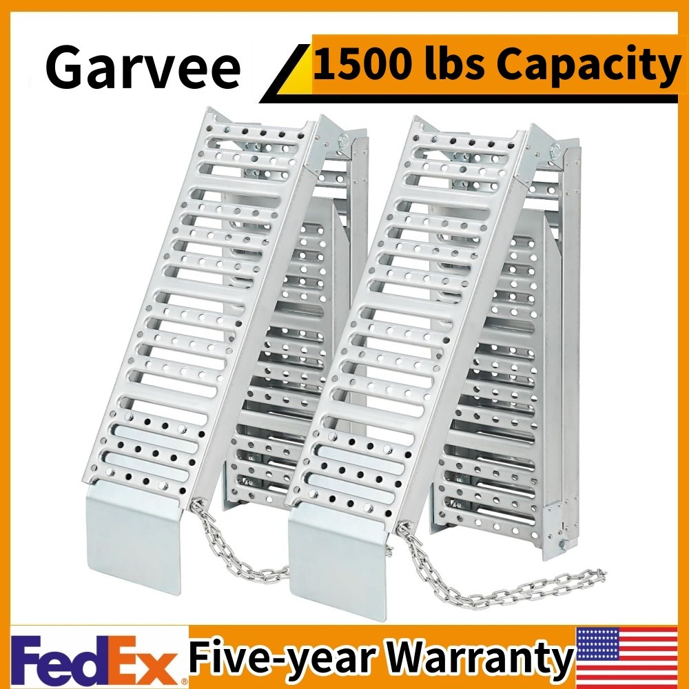 1500 lbs Capacity Loading Ramps Tri-fold Truck Bed Ramp for Pickup Trucks ATV