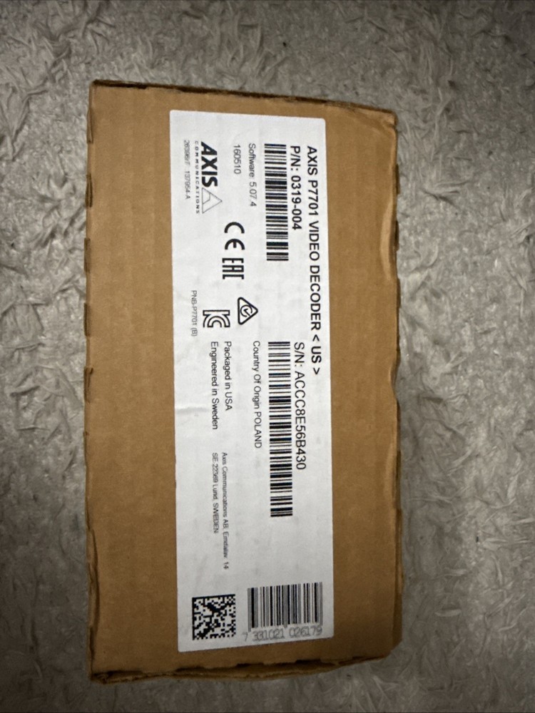 AXIS P7701 Video Decoder (0319-004) | New