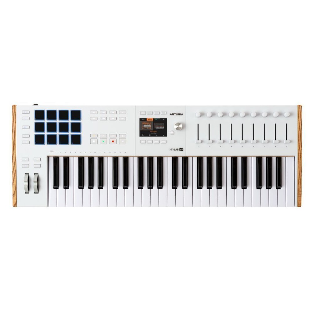 Arturia KeyLab Mk3 49 Keyboard MIDI Controller DAW Integration (White)