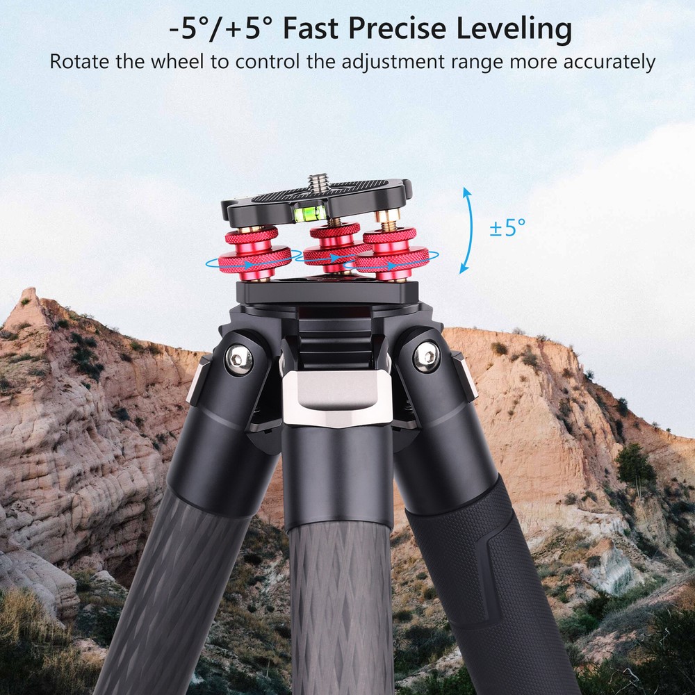 ARTCISE Tripod Leveling Base Camera Leveler, Bubble Level Aluminum Tripod Level