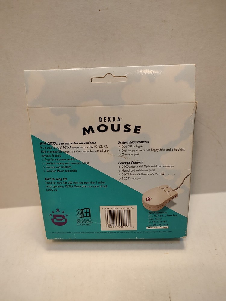 Dexxa By Logitech Mouse Model 7100s (1991)