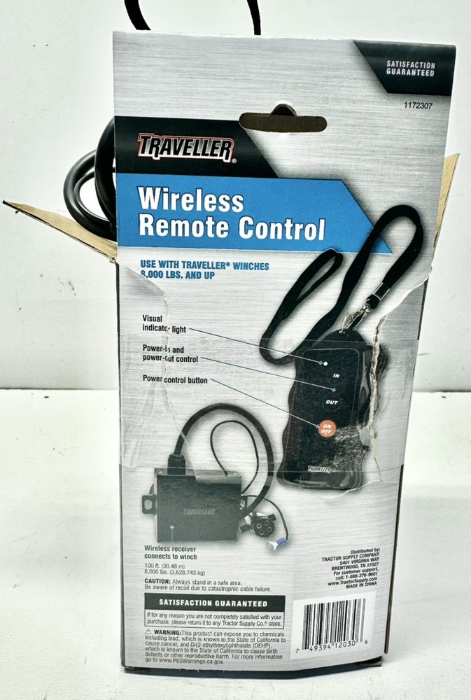 TRAVELLER WIRELESS REMOTE CONTROL (P33011505)