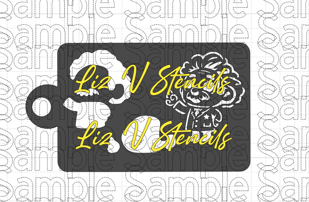 Science Einstein Combo Stencil