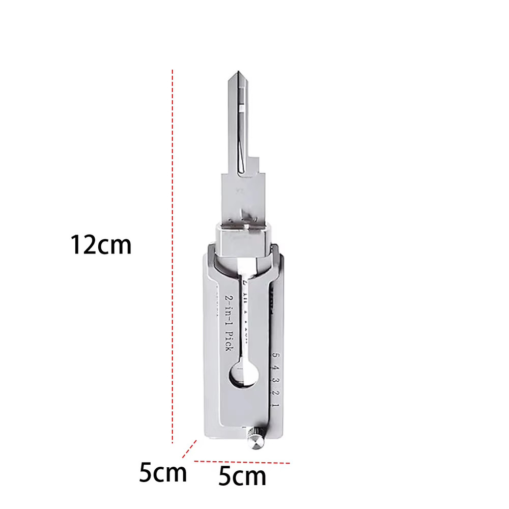 1pcs Stainless Steel Key Decoder SS001 O-ring Pickup Kit Pickup Hand Tool