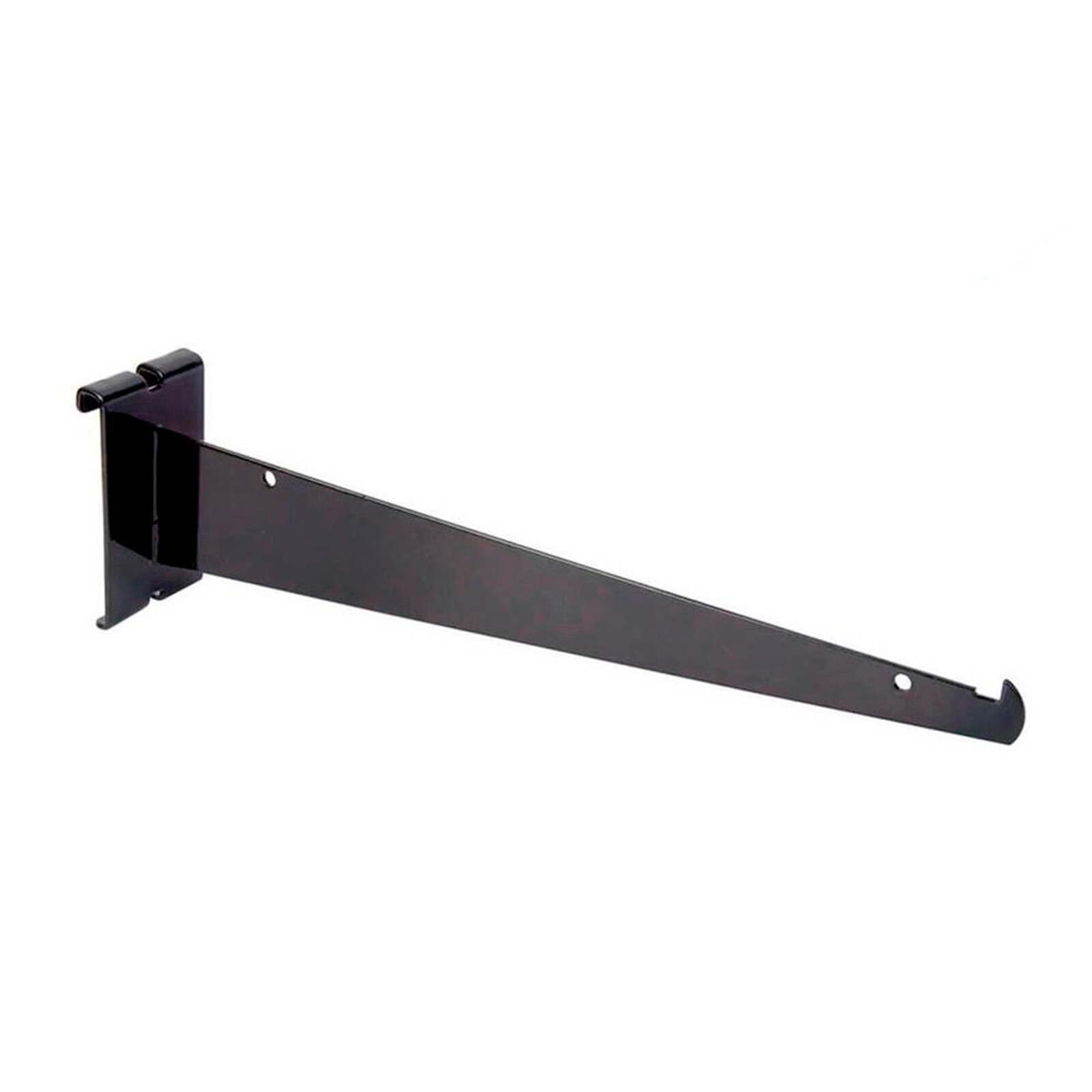 New 12" Gridwall Black Knife Shelf Brackets With Lip