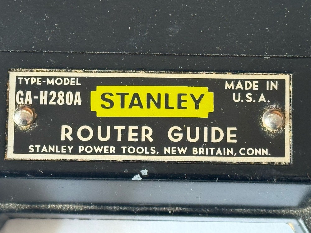 Stanley Router Guide