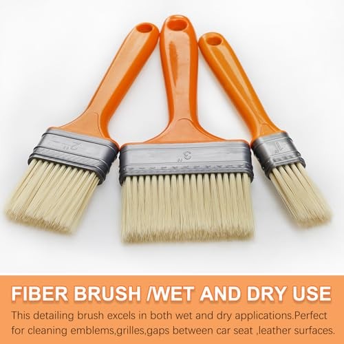 3 Pack Microfiber Duster Brush, Soft Bristles Detailing Brush Dusting Tools,